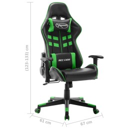 Acquista Sedia da Gaming Nera e Verde in Similpelle con riferimento GHV-20505 della ditta 