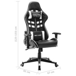 Acquista Sedia da Gaming Nera e Bianca in Similpelle con riferimento GHV-20507 della ditta 
