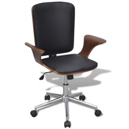 Acquista Sedia da Ufficio Girevole in Legno Curvato e Similpelle con riferimento GHV-241685 della ditta 