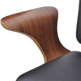 Acquista Sedia da Ufficio Girevole in Legno Curvato e Similpelle con riferimento GHV-241685 della ditta 