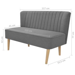 Acquista Divano in Stoffa 117x55,5x77 cm Grigio Chiaro con riferimento GHV-244070 della ditta 
