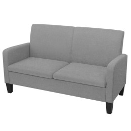 Acquista Divano a 2 Posti 135x65x76 cm Grigio Chiaro con riferimento GHV-244708 della ditta 