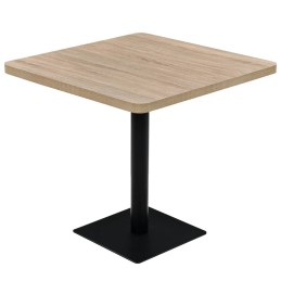 Acquista Tavolo Bistrot MDF e Acciaio Quadrato 80x80x75 cm Color Rovere con riferimento GHV-245614 della ditta 