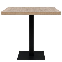 Acquista Tavolo Bistrot MDF e Acciaio Quadrato 80x80x75 cm Color Rovere con riferimento GHV-245614 della ditta 
