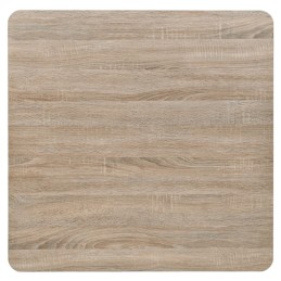 Acquista Tavolo Bistrot MDF e Acciaio Quadrato 80x80x75 cm Color Rovere con riferimento GHV-245614 della ditta 