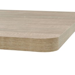 Acquista Tavolo Bistrot MDF e Acciaio Quadrato 80x80x75 cm Color Rovere con riferimento GHV-245614 della ditta 