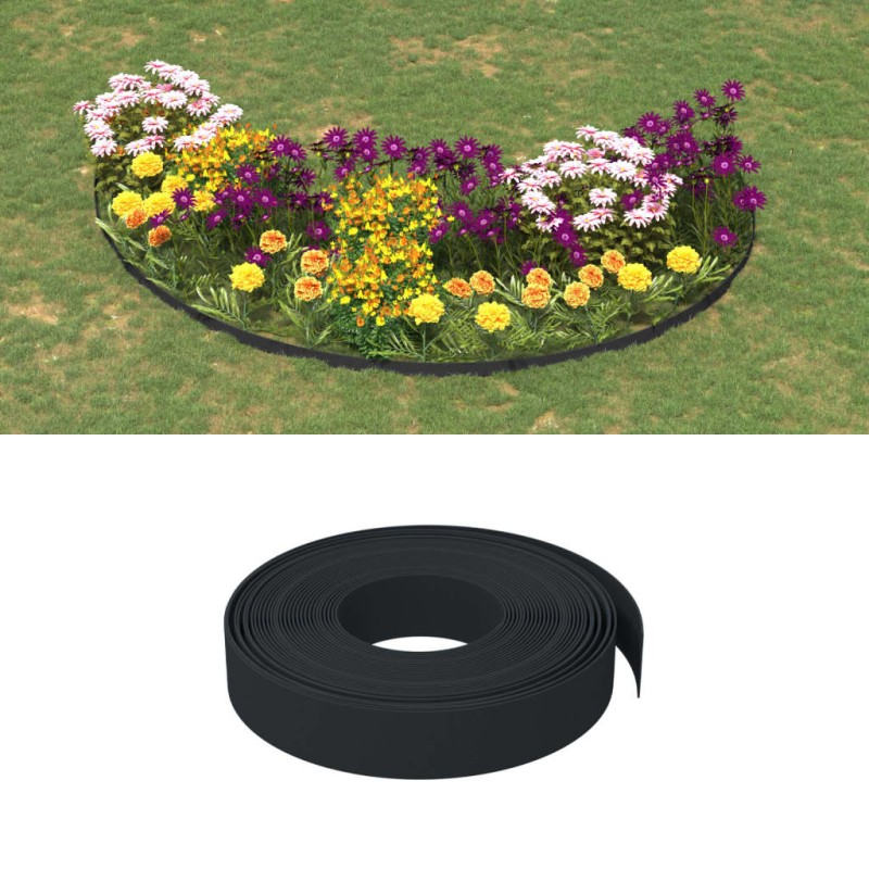 Acquista Bordature da Giardino 4 pz Nere 10 m 10 cm in Polietilene con riferimento GHV-3155434 della ditta 