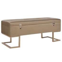 Acquista Panca con Vano Portaoggetti 105 cm Beige in Velluto con riferimento GHV-247574 della ditta 