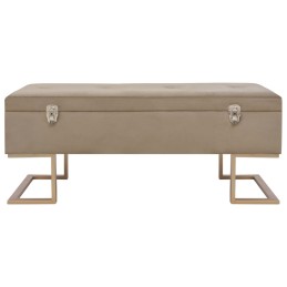 Acquista Panca con Vano Portaoggetti 105 cm Beige in Velluto con riferimento GHV-247574 della ditta 