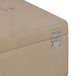 Acquista Panca con Vano Portaoggetti 105 cm Beige in Velluto con riferimento GHV-247574 della ditta 