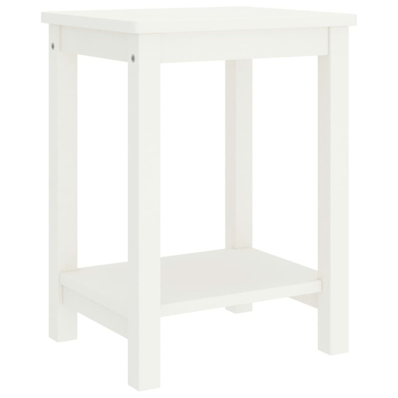 Acquista Comodino Bianco 35x30x47 cm in Legno Massello di Pino con riferimento GHV-322210 della ditta 