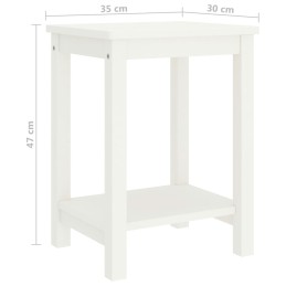 Acquista Comodino Bianco 35x30x47 cm in Legno Massello di Pino con riferimento GHV-322210 della ditta 