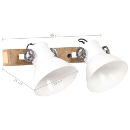 Acquista Lampada da Parete in Stile Industriale Bianca 45x25 cm E27 con riferimento GHV-320518 della ditta 