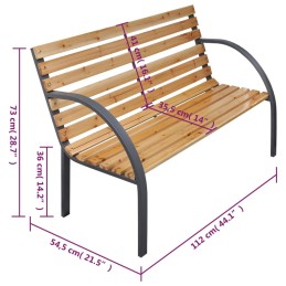 Acquista Panca da Giardino 112 cm in Legno Massello di Abete con riferimento GHV-319573 della ditta 