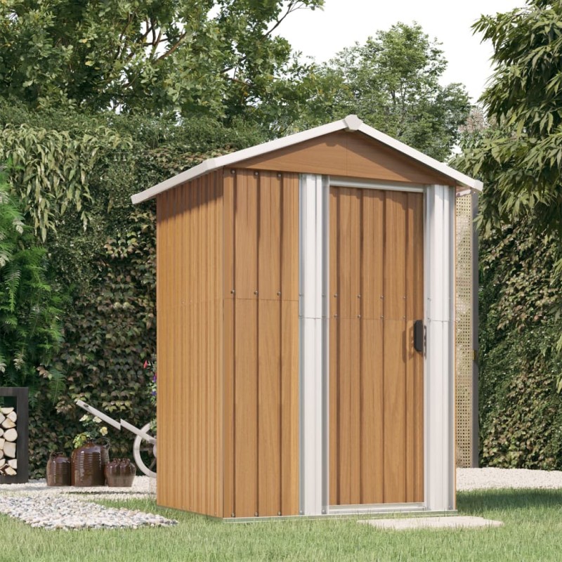 Acquista Capanno da Giardino Marrone 126x97,5x177 cm Acciaio Zincato con riferimento GHV-316236 della ditta 