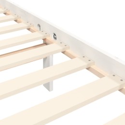 Acquista Giroletto con Testiera Bianco 200x200 cm in Legno Massello con riferimento GHV-3193747 della ditta 