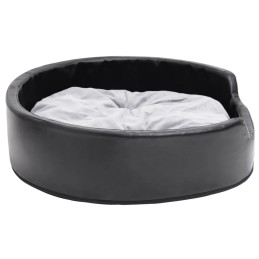 Acquista Lettino per Cani Nero e Grigio 79x70x19 cm Peluche e Similpelle con riferimento GHV-171254 della ditta 