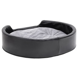 Acquista Lettino per Cani Nero e Grigio 79x70x19 cm Peluche e Similpelle con riferimento GHV-171254 della ditta 