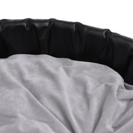 Acquista Lettino per Cani Nero e Grigio 79x70x19 cm Peluche e Similpelle con riferimento GHV-171254 della ditta 