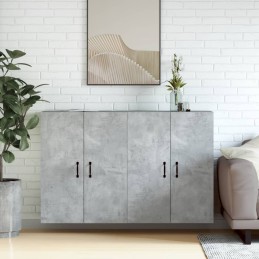 Acquista Armadietti a Parete 2 pz Grigio Cemento in Legno Multistrato con riferimento GHV-3197884 della ditta 