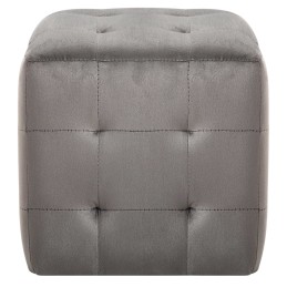 Acquista Pouf 2 pz Grigio 30x30x30 cm in Velluto con riferimento GHV-278385 della ditta 