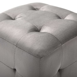 Acquista Pouf 2 pz Grigio 30x30x30 cm in Velluto con riferimento GHV-278385 della ditta 