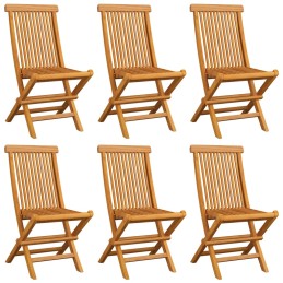 Acquista Sedie da Giardino con Cuscini Rosso Vino 6 pz Massello di Teak con riferimento GHV-3065614 della ditta 