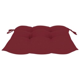 Acquista Sedie da Giardino con Cuscini Rosso Vino 6 pz Massello di Teak con riferimento GHV-3065614 della ditta 