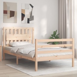Acquista Giroletto con Testiera 100x200 cm in Legno Massello con riferimento GHV-3194301 della ditta 