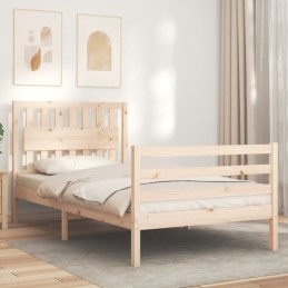 Acquista Giroletto con Testiera 100x200 cm in Legno Massello con riferimento GHV-3194301 della ditta 