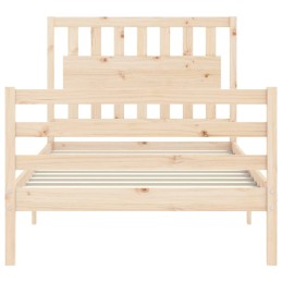 Acquista Giroletto con Testiera 100x200 cm in Legno Massello con riferimento GHV-3194301 della ditta 