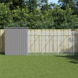 Acquista Casetta Cani Corsa Grigio Chiaro 165x863x181 cm Acciaio Zincato con riferimento GHV-3189106 della ditta 