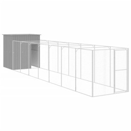 Acquista Casetta Cani Corsa Grigio Chiaro 165x863x181 cm Acciaio Zincato con riferimento GHV-3189106 della ditta 