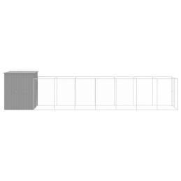 Acquista Casetta Cani Corsa Grigio Chiaro 165x863x181 cm Acciaio Zincato con riferimento GHV-3189106 della ditta 