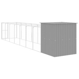 Acquista Casetta Cani Corsa Grigio Chiaro 165x863x181 cm Acciaio Zincato con riferimento GHV-3189106 della ditta 