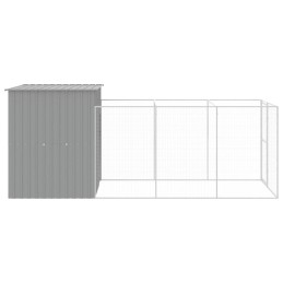 Acquista Casetta Cani Corsa Grigio Chiaro 165x455x181 cm Acciaio Zincato con riferimento GHV-3189104 della ditta 