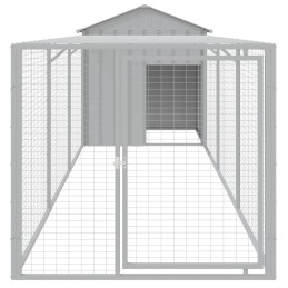 Acquista Pollaio Area Corsa Grigio Chiaro 117x405x123 cm Acciaio Zincato con riferimento GHV-3189074 della ditta 