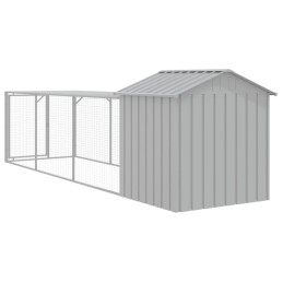 Acquista Pollaio Area Corsa Grigio Chiaro 117x405x123 cm Acciaio Zincato con riferimento GHV-3189074 della ditta 