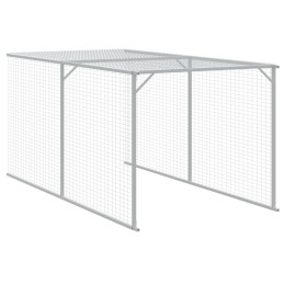 Acquista Pollaio Area Corsa Grigio Chiaro 117x405x123 cm Acciaio Zincato con riferimento GHV-3189074 della ditta 