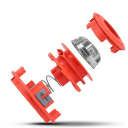 Acquista Komiprotect TESTINA DECESPUGLIATORE BB3 ARANCIO Pulsante Alluminio con riferimento K666 della ditta KOMIPROTECT