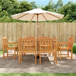 Acquista Sedie da Giardino 6 pz 56x55,5x90 cm Legno Massello di Acacia con riferimento GHV-3206273 della ditta 