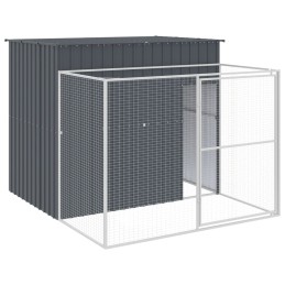 Acquista Casetta Cani con Corsa Antracite 214x253x181 cm Acciaio Zincato con riferimento GHV-3189119 della ditta 