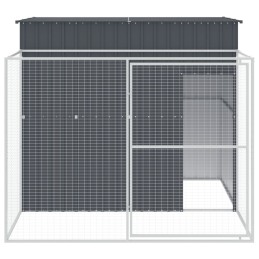 Acquista Casetta Cani con Corsa Antracite 214x253x181 cm Acciaio Zincato con riferimento GHV-3189119 della ditta 