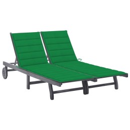 Acquista Sdraio da Giardino Grigia a 2 Posti con Cuscini Massello Acacia con riferimento GHV-3061394 della ditta 