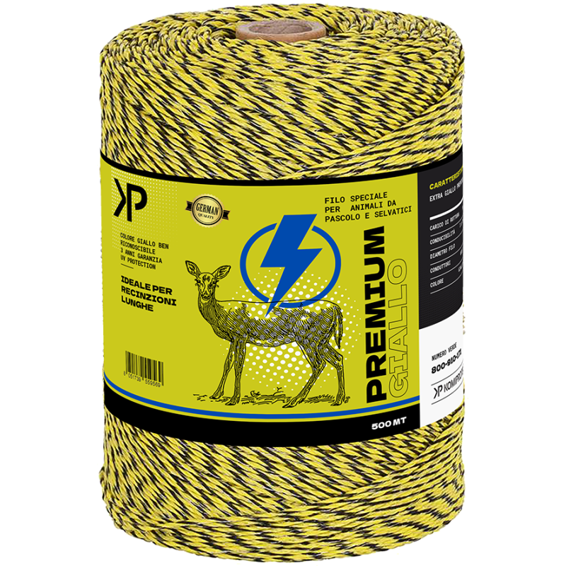 Acquista Filo Polywire 200K Alta Qualità 500MT Per Recinti Elettrici con riferimento K912 della ditta KOMIPROTECT
