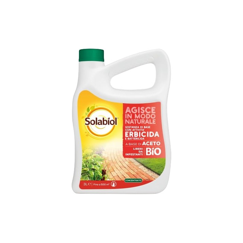 Acquista Solabiol Diserbante BIO Aceto3 lt erbicida naturale e battericida con riferimento 86601707 della ditta SBM life science