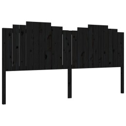 Acquista Giroletto con Testiera Nero 200x200 cm in Legno Massello con riferimento GHV-3192320 della ditta 