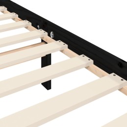 Acquista Giroletto con Testiera Nero 200x200 cm in Legno Massello con riferimento GHV-3192320 della ditta 