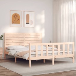 Acquista Giroletto con Testiera 160x200 cm in Legno Massello con riferimento GHV-3193216 della ditta 
