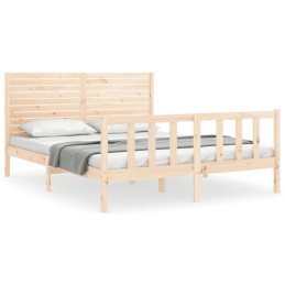 Acquista Giroletto con Testiera 160x200 cm in Legno Massello con riferimento GHV-3193216 della ditta 
